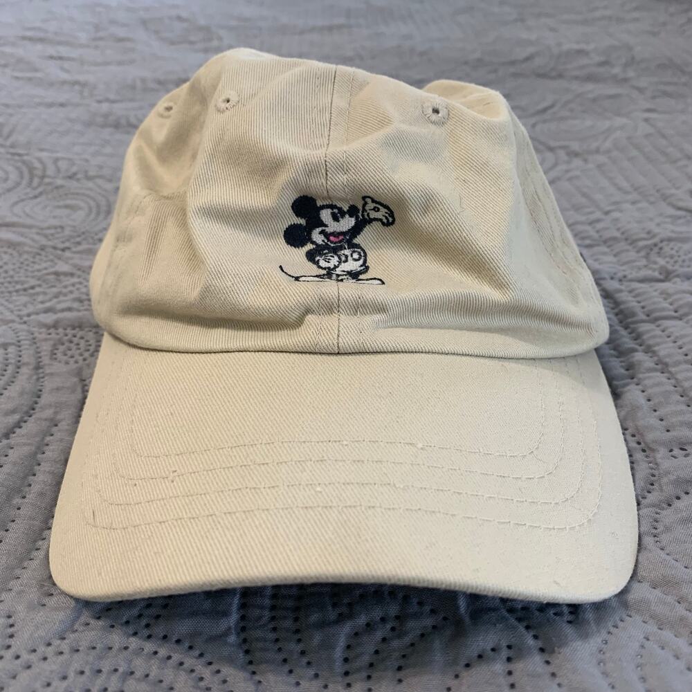 Disney Mickey Mouse Beige Adjustable Hat – Classic